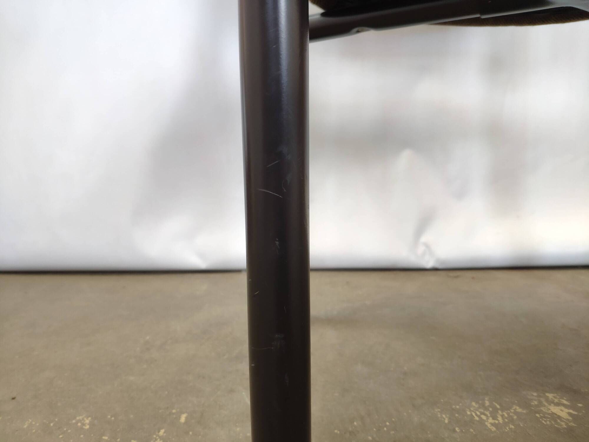 Martin Stoll Champenay vintage office chair metal and fabric