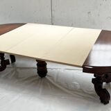 Table a pied central Napoléon III Acajou massif XIX siècle