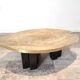 Engraved brass coffee table