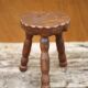 Vintage stool, small wooden stool, tripod stool, plant holder, interior decoration, stool