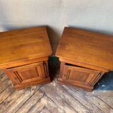 Paire de tables de chevets merisier