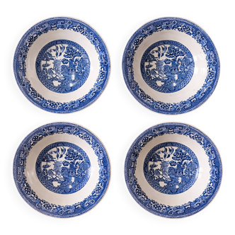 Set of 4 vintage Willow bowls – Woods & Sons England (1920–1950)