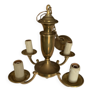 Lustre en bronze poli