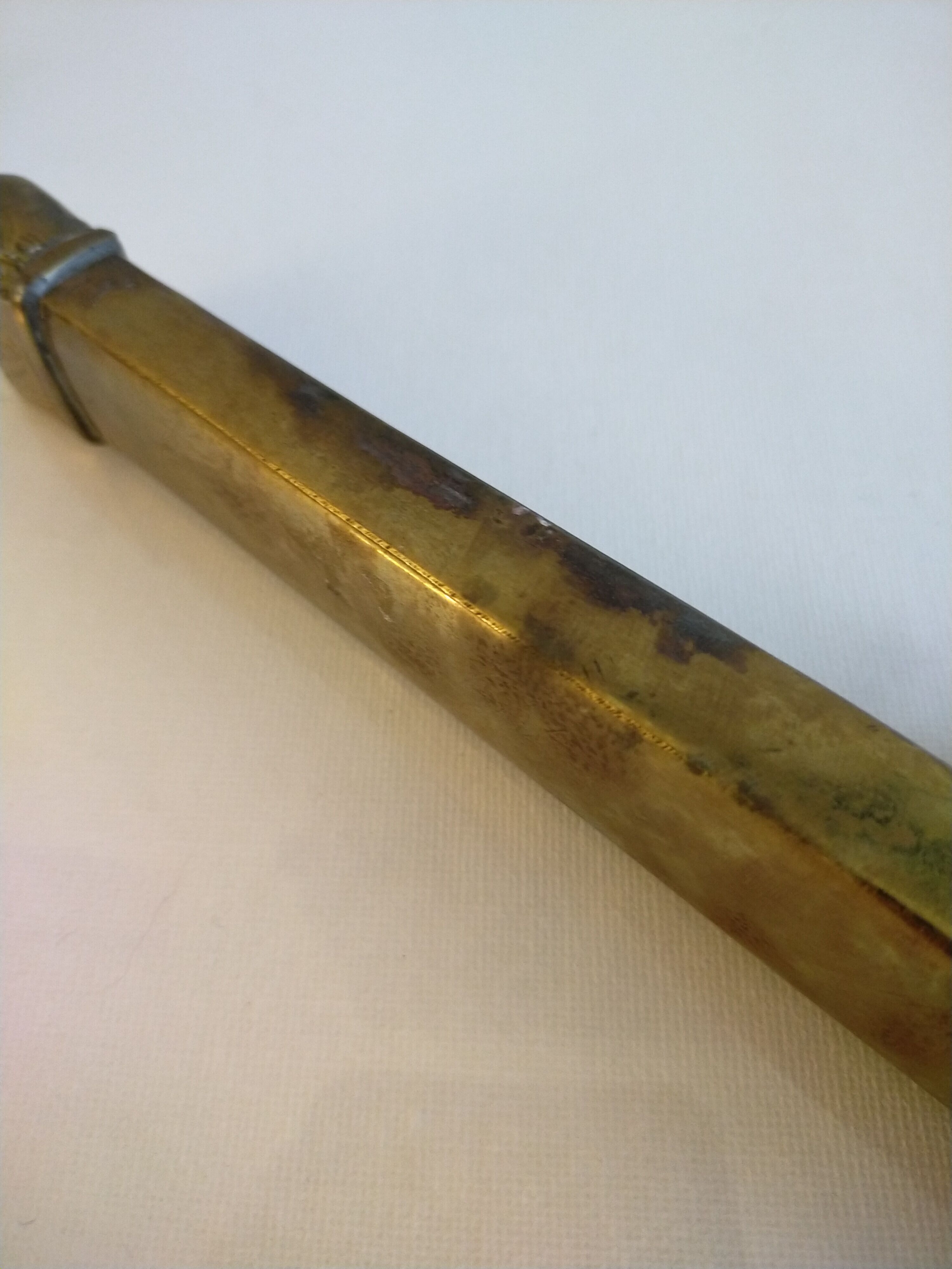 Brass case for writing