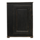 Antique primitive black wood furniture, beautiful original patina from the late 19th century.