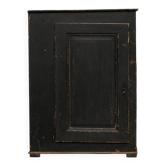 Antique primitive black wood furniture, beautiful original patina from the late 19th century.