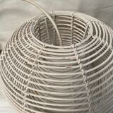 Vintage white rattan hanging