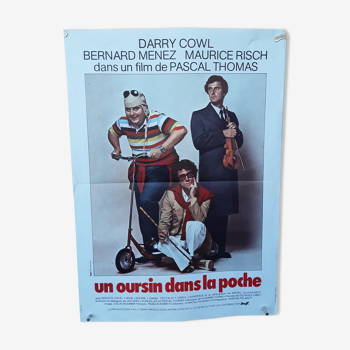 40x60 poster "A sea urchin in the pocket" Darry Cowl 1977 - 40x60cm