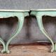 Pair of Venetian Louis XV style consoles in painted wood