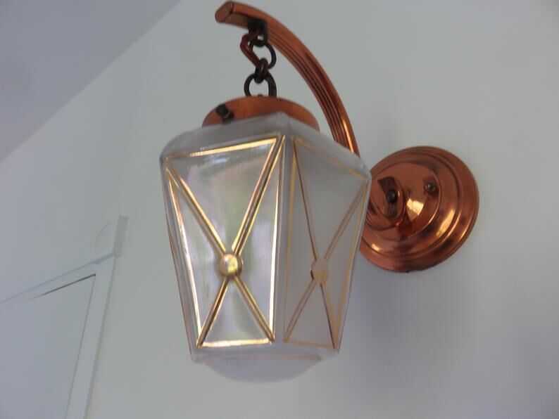 Wall light "lantern" art deco years 20 30