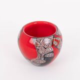 Spectacular Murano glass bowl, Italy 1980’s