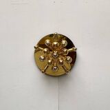 Atomic Brass Ceiling Light in Modern German Mid-Century by Dorothee Becker for Cosack, 1970s