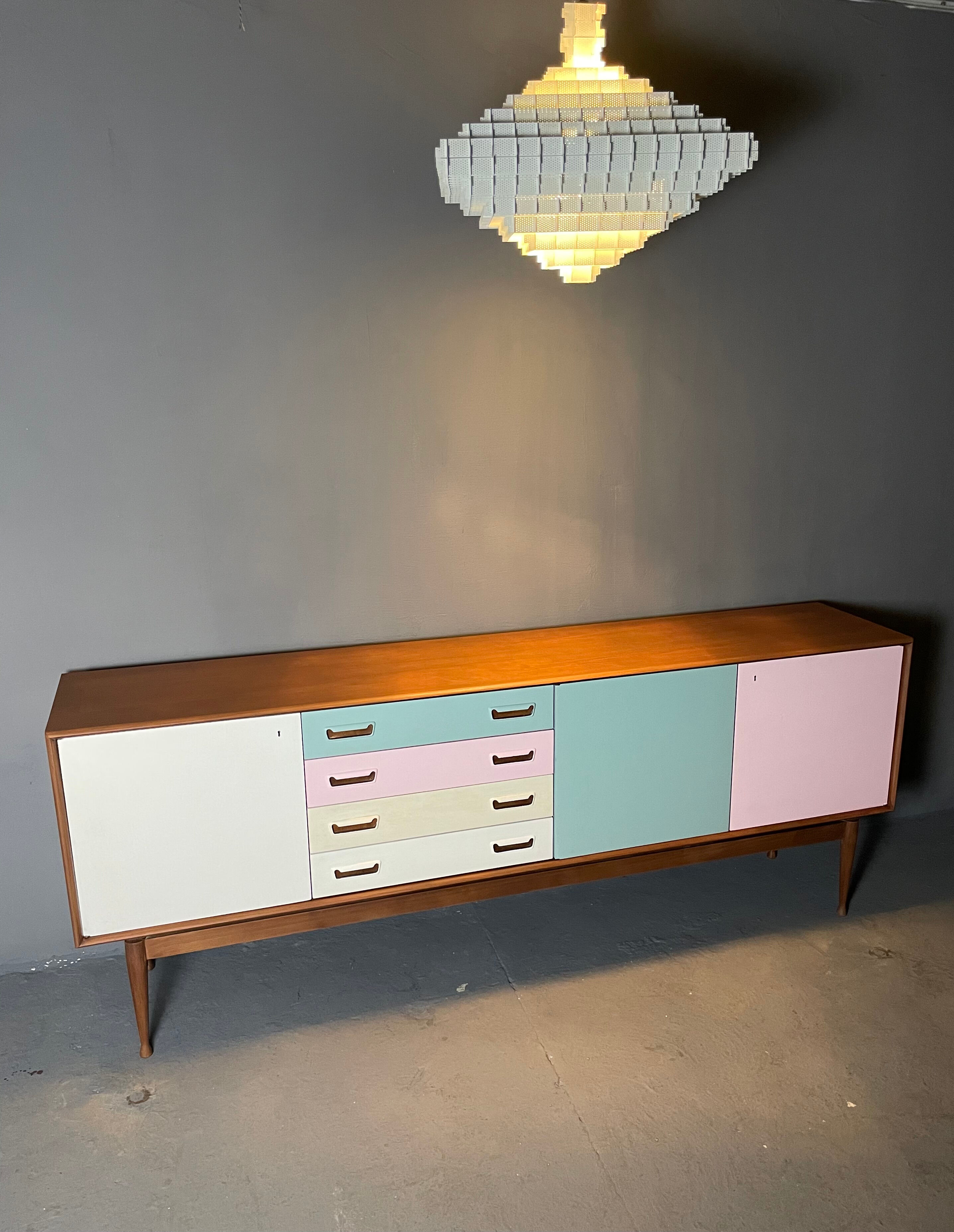Scandinavian teak enfilade "Ice Cream"