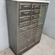 Dentist furniture 9 drawers and 3 doors patina graphoite on white marble