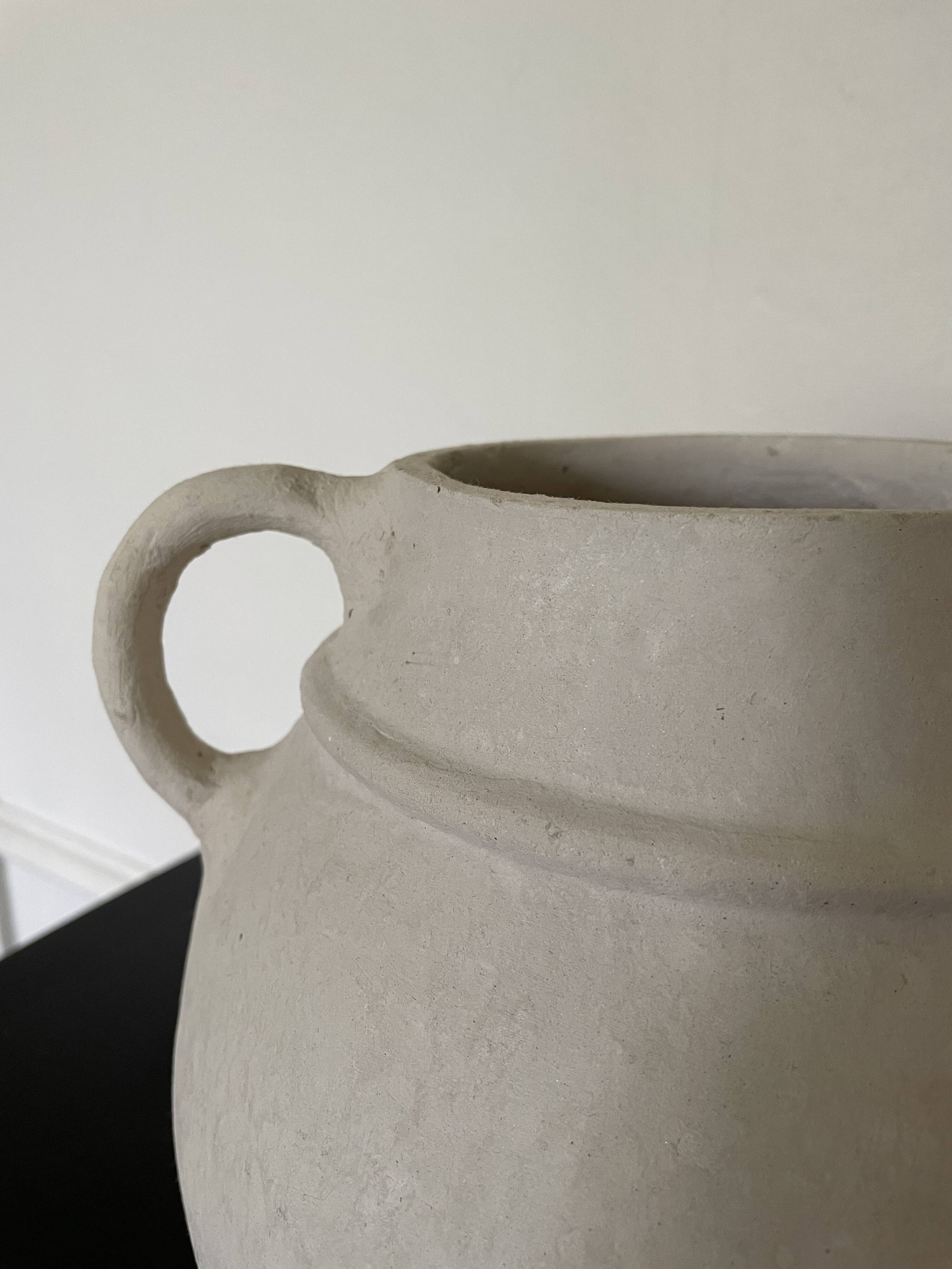 Vase rond papier mâché H23 x L28
