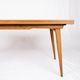 Extendable oak table in the style of Guillerme and Chambron, France 1960s