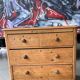 English order in fine pine, 19th century, 4 drawers.