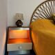 Duo tables de chevet éclairants space age 1970
