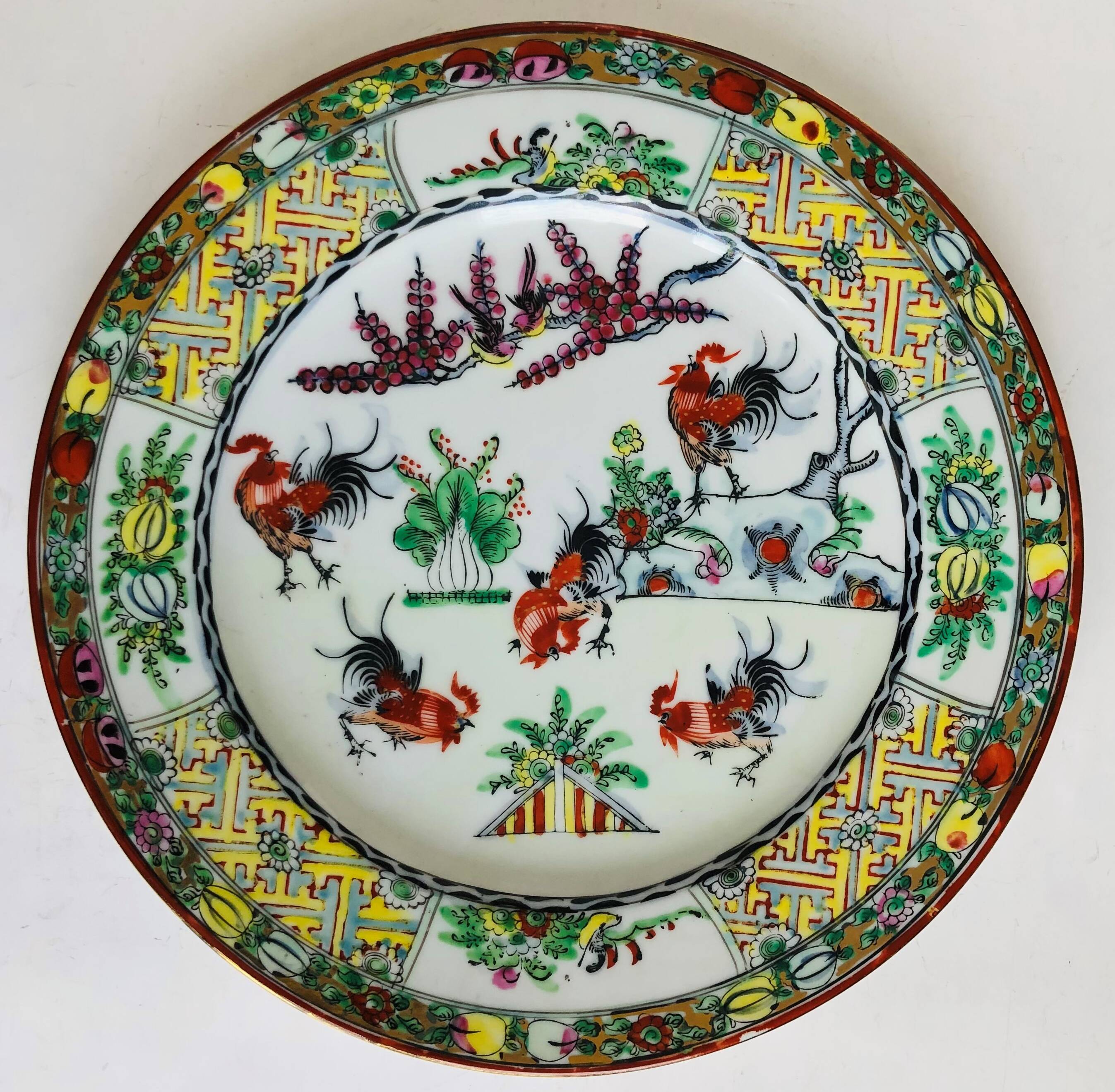 Antique plate in Chinese porcelain
