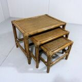 Rattan nesting tables 1970’s