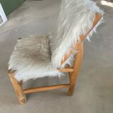 Chaise fausse fourrure
