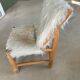 Faux fur chair