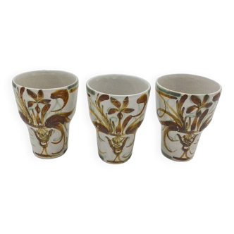 Set of 3 Keraluc Quimper cups