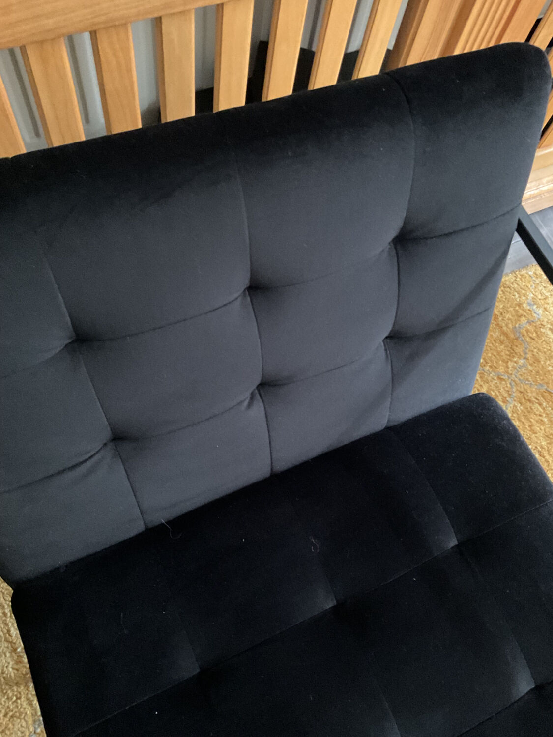 Cube velvet armchair
