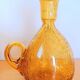 Riom bubble blown glass candle holder, 1960