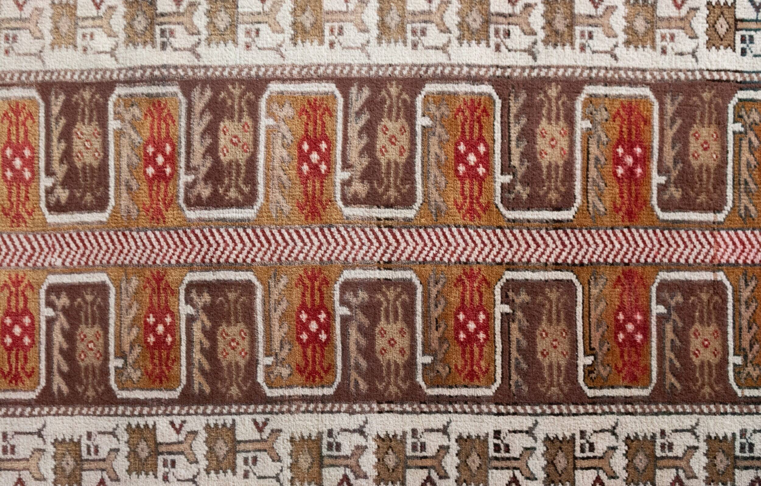 Unusual Hand Woven - Vintage Eastern Rug