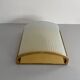 Large heavy glass wall light with a brass frame from the mid-century, 1950s, Italy.