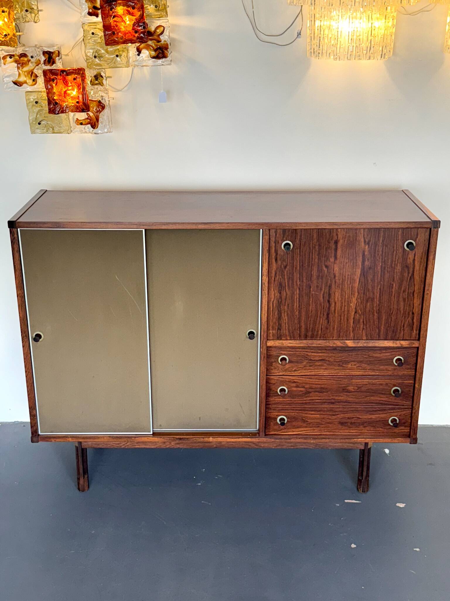 George Coslin, Italian wood Sideboard from 50s.