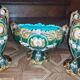 Fireplace garniture in slipware