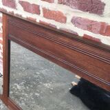 Beveled wooden mirror, 99x83cm