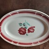 Grand plat ovale  porcelaine
