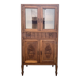 Old small glass display cabinet from the early 20th century.