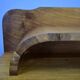 Art Deco bedside tables from the 1930s in walnut finish, Czechoslovakia.