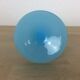 Enamelled opaline vase, blue soliflore