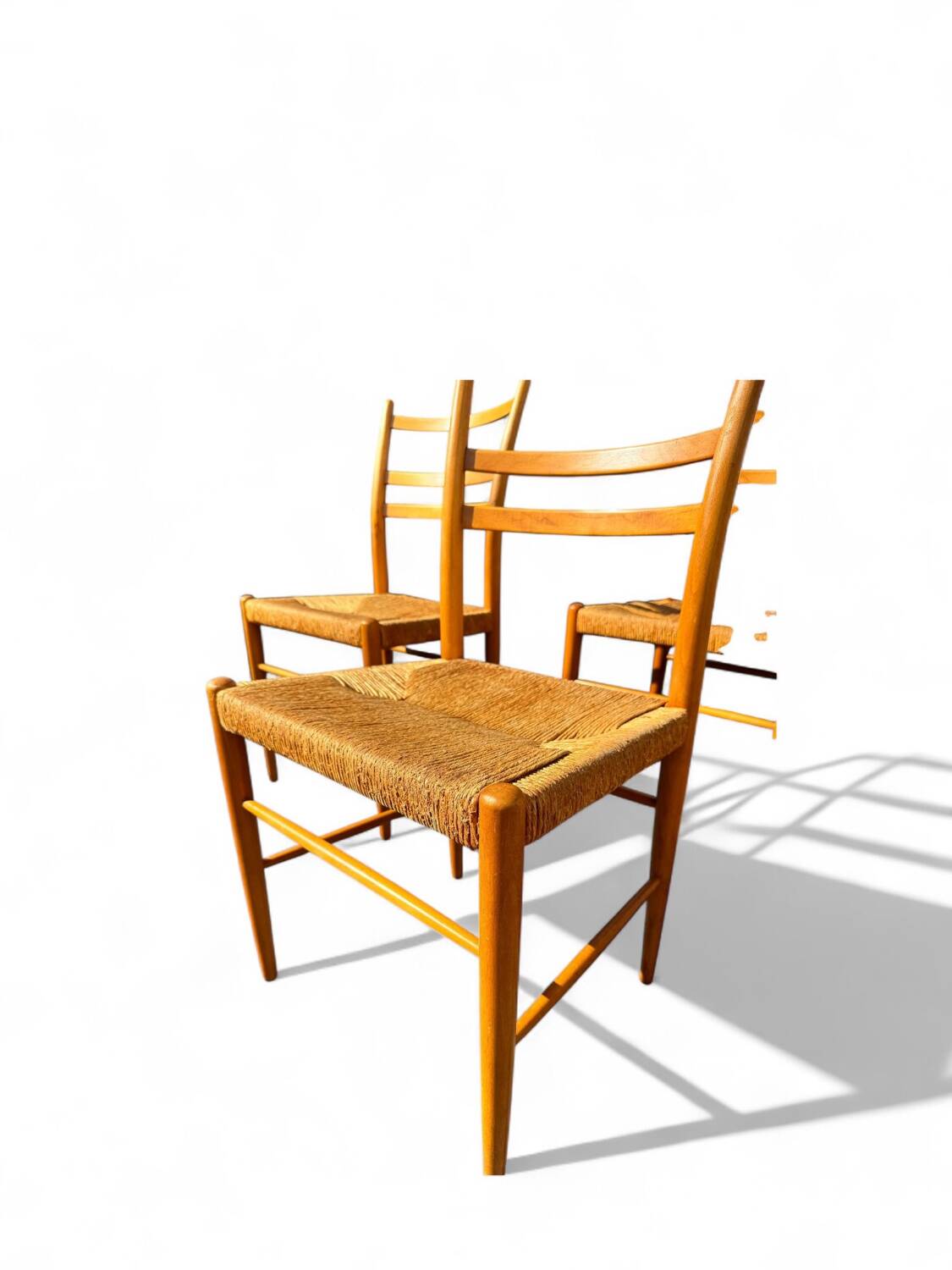 Set of 4 Scandinavian Gemla chairs. Gracell model by Yngve Ekström