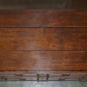 Commode Mule anglaise XVIIIe siècle à dessus pliant en chêne Georgian