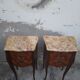 Paire de chevets style Louis XV en Marqueterie