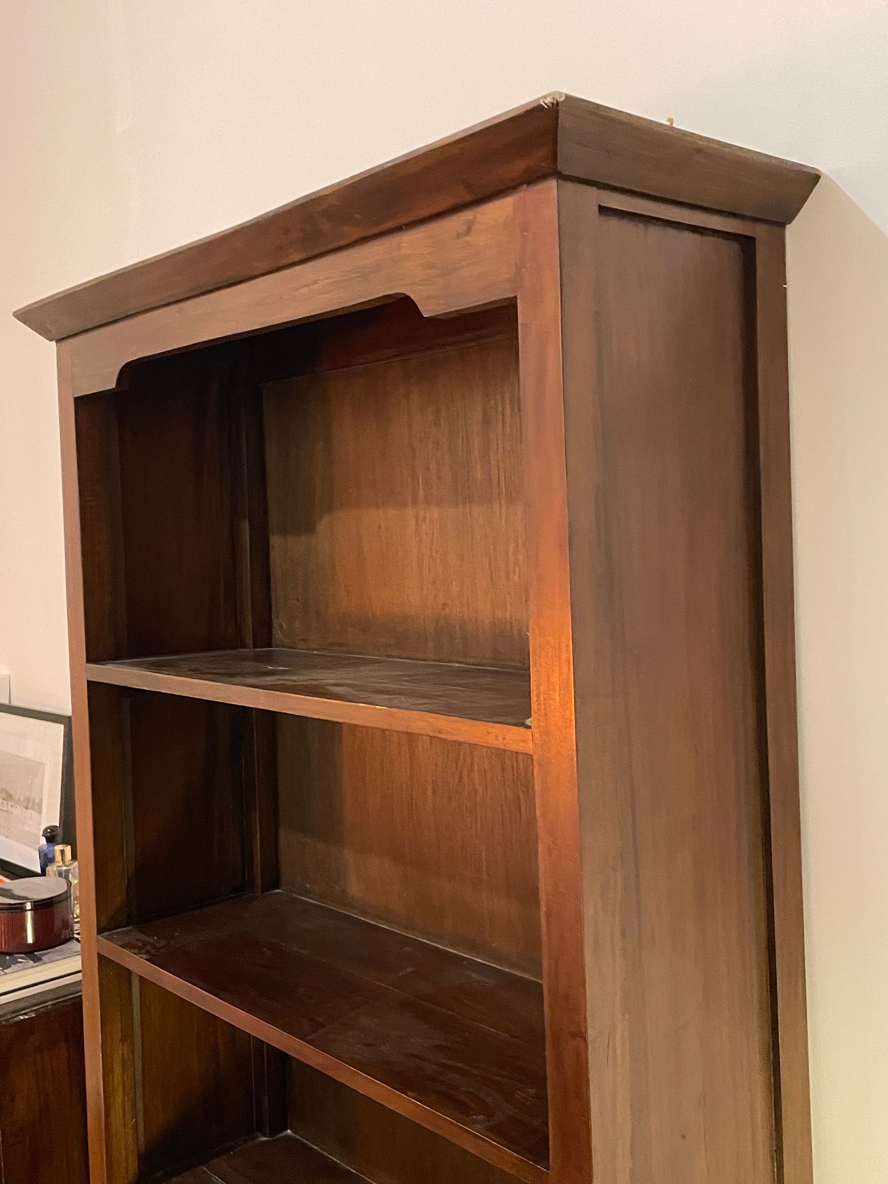 Solid wood bookcase