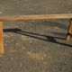 Pair of oak farmhouse benches 150 cm