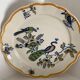 12 art nouveau flat plates from Boch La Louvière, peacock model