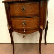 Louis XV style half-moon chest of drawers in XX century marquetry