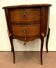 Commode demi lune de style Louis XV en marqueterie XX siècle