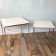 Pair of vintage pull-out tables from the 70s