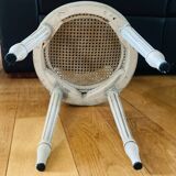 Paire de chaises Louis XVI époque fin XIXe cannages façon damiers