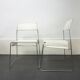 Set of 4 metal chairs, 1970s