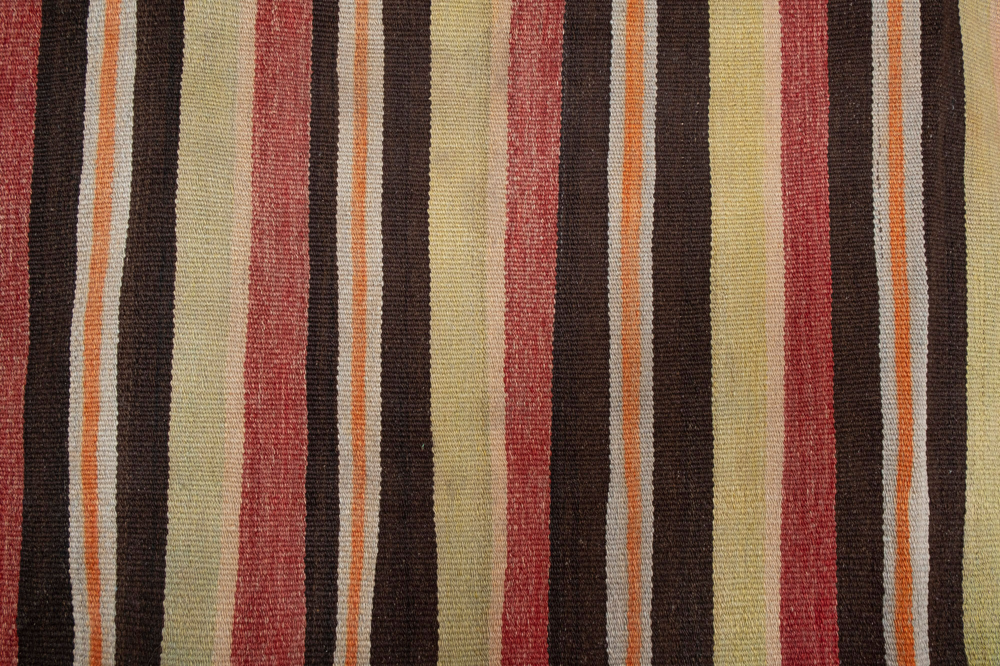 Colorful striped turkish kilim rug runner 77 x 245 cm